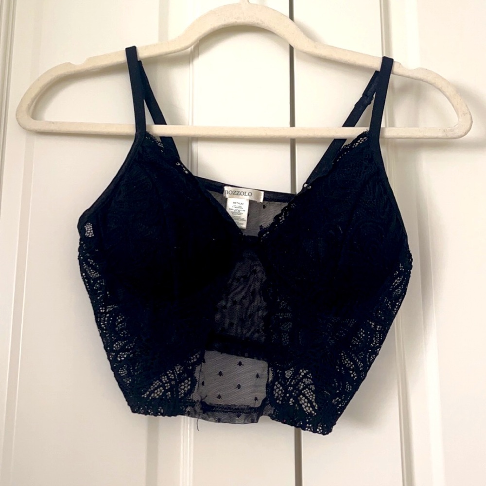 Bozzolo Mesh Lace Tank Top